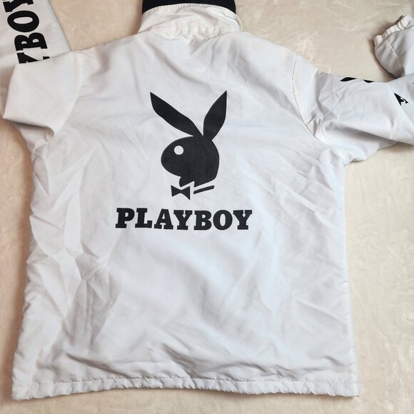 Playboy Large Logo Windbreaker Jacket Mens XL - Picture 7 of 10